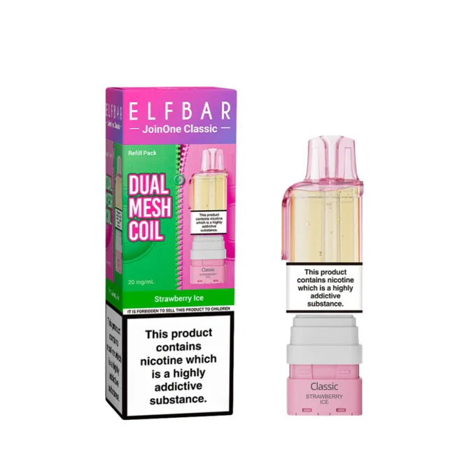 Elf Bar Dual Mesh Coil vape device and packaging on a white background