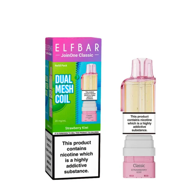 Elf Bar Dual Mesh Coil packaging with pink and white design on a white background