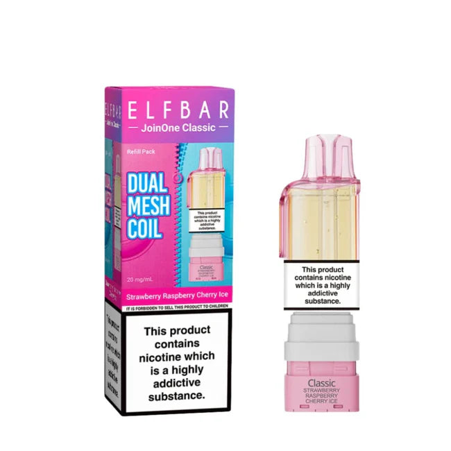 Elf Bar Dual Mesh Coil packaging with pink and white design on a white background
