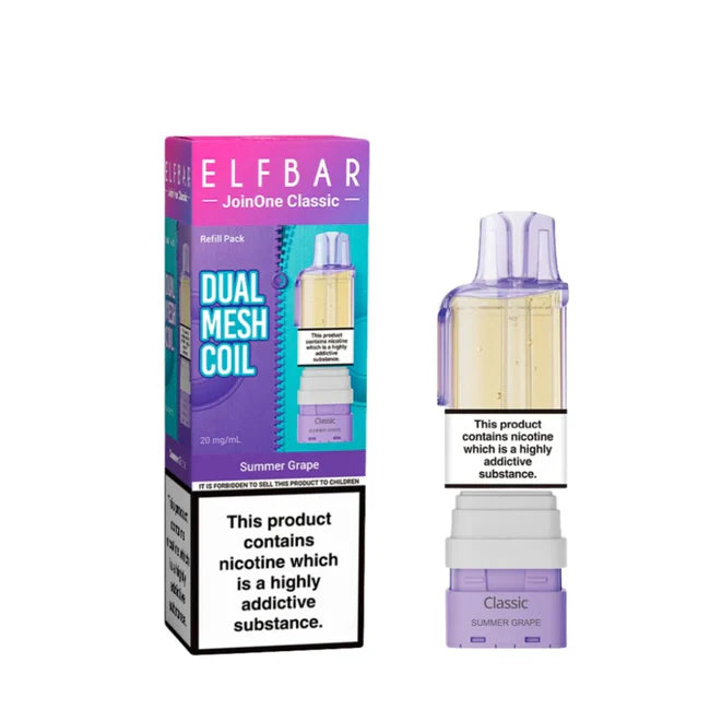 Elf Bar Dual Mesh Coil packaging and product on a white background