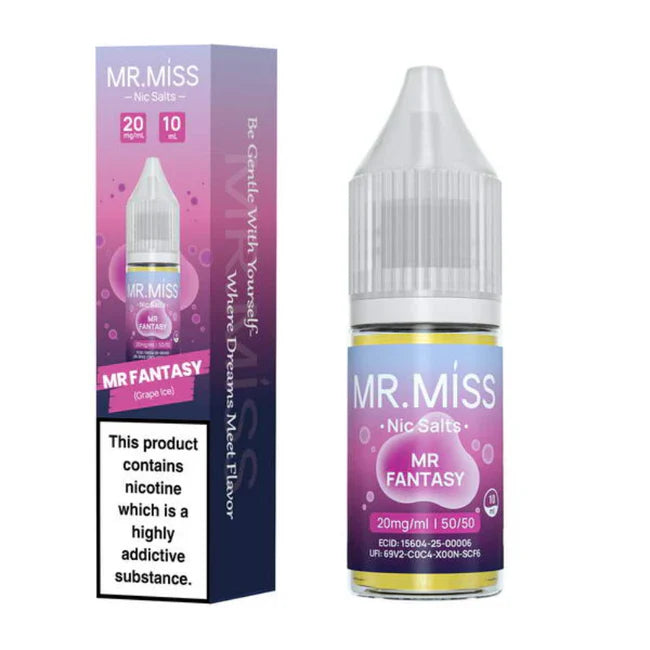 MR. Miss Nic Salts Box of 10 Eliquid Base MR. Miss Nic Salts Box of 10 Eliquid Base