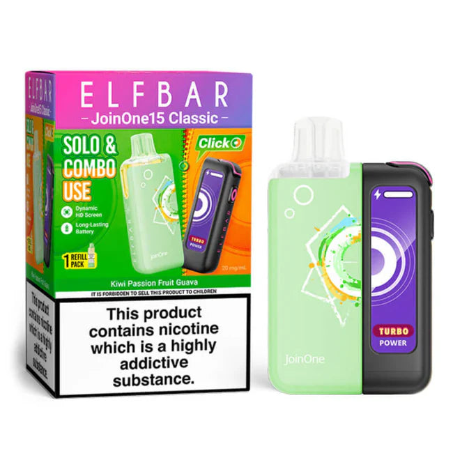 Elf Bar vape device and packaging on a white background