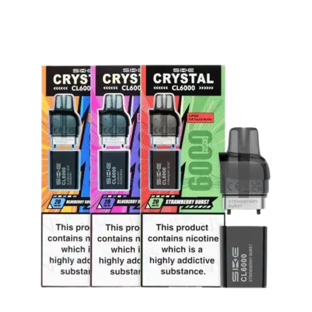 SKE Crystal CL6000 Prefilled Pods | Just at £6.59 – Eliquid Base