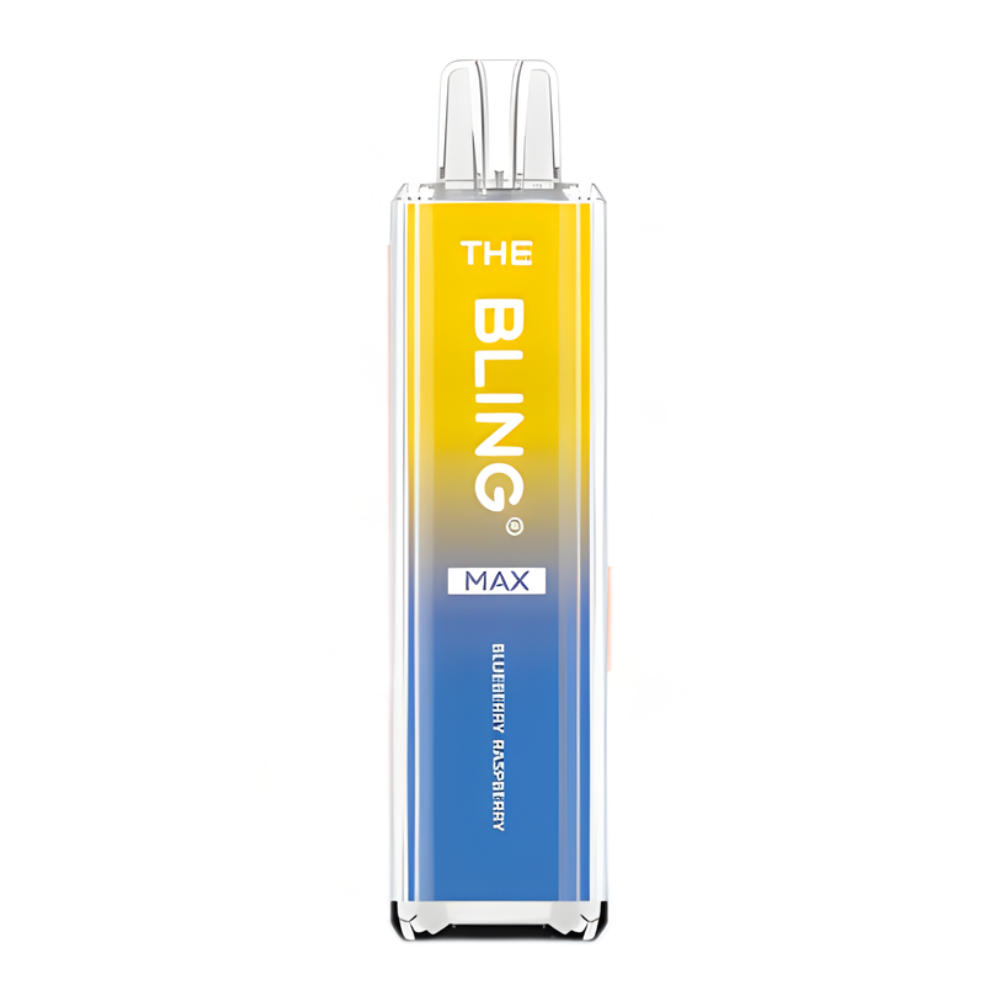 Gradient yellow to blue device with 'The Bling' branding on a white background