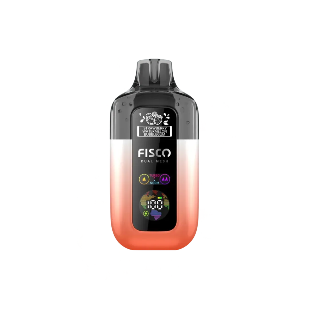 Fisco vape device with gradient design on a white background