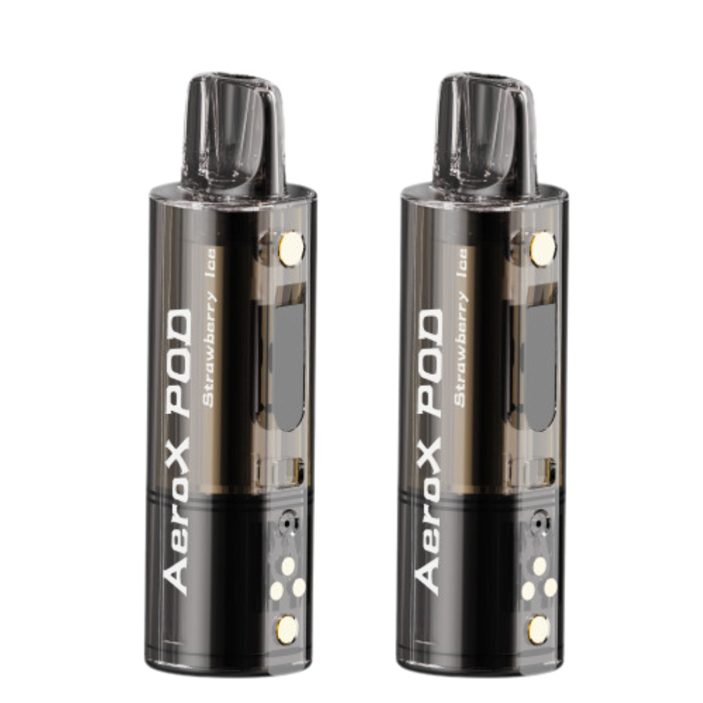 Two Aerox Pod devices on a white background