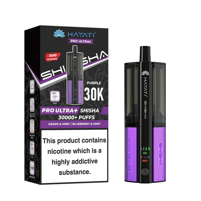 Hayati Pro Ultra Plus Shisha 30K Prefilled Pod Kit - £10.99 or 3 For £30