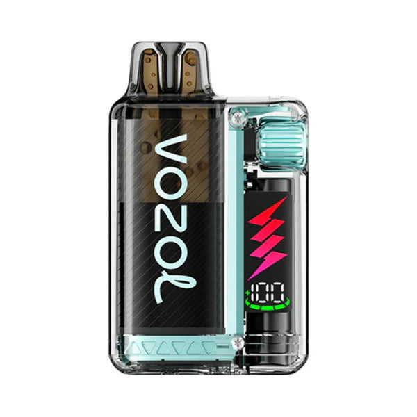 Vozol vape device with digital display on a white background