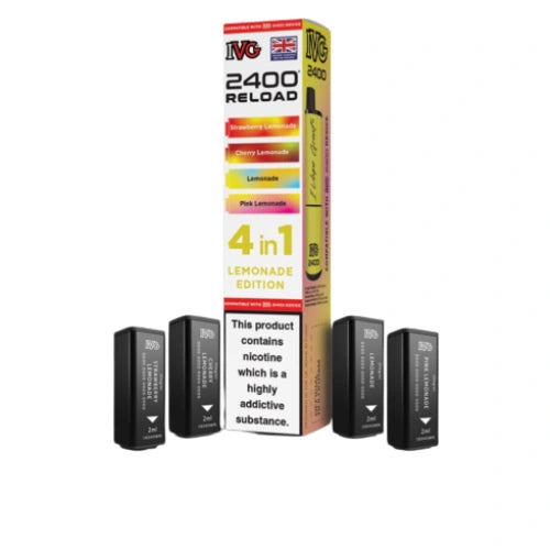 IVG 2400 Reload 4in1 Multi Flavour Pre-filled Vape - LemonadeEdition