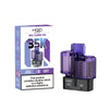Purple HQD vape pods with packaging on a white background