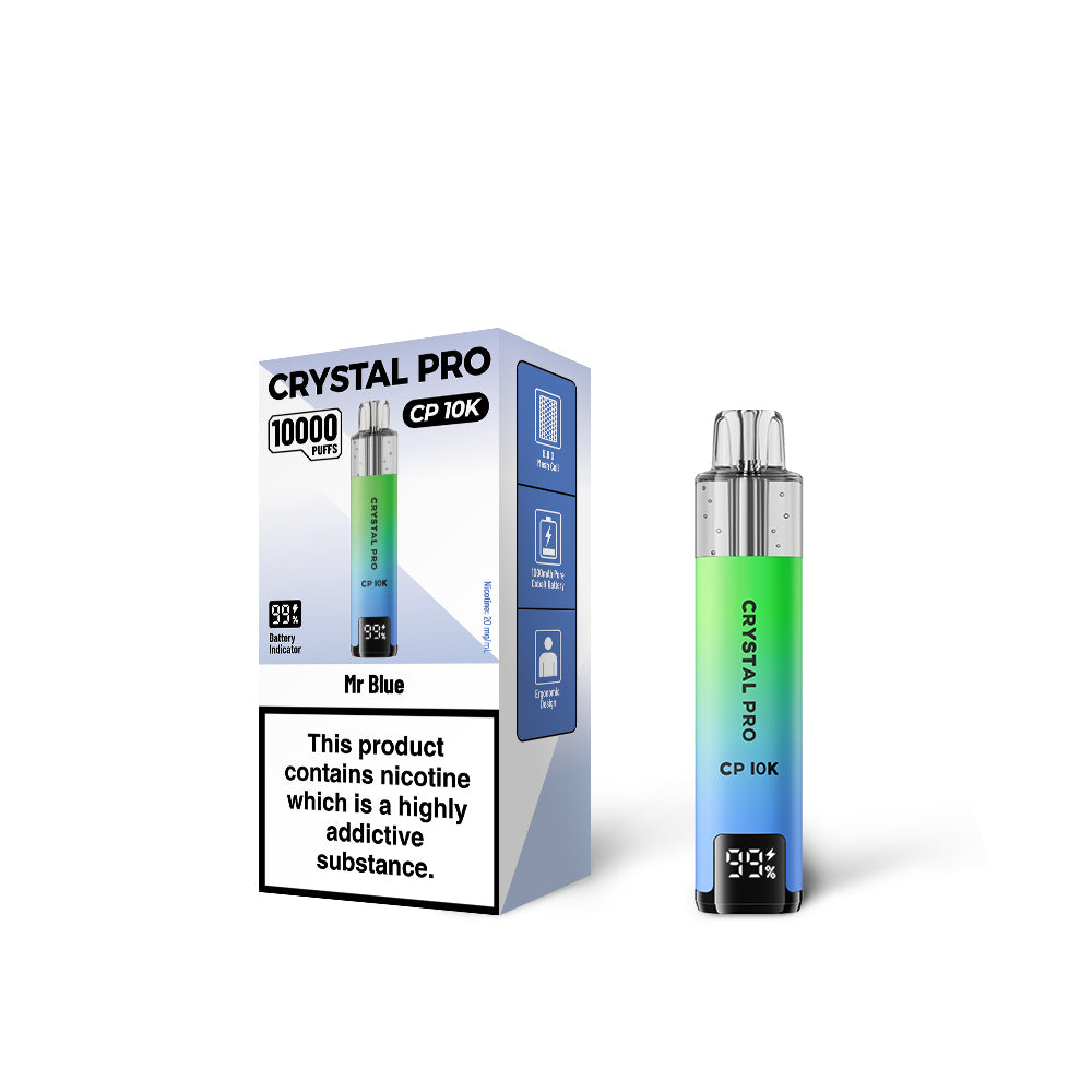 Crystal Pro CP 10000 Disposable Vape - Eliquid Base - MrBlue