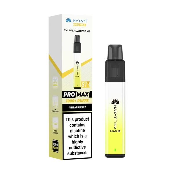 Hayati Pro Max S1 1000+ Puff Pre-Filled Pod Kit - £3.99 or 3 for £10