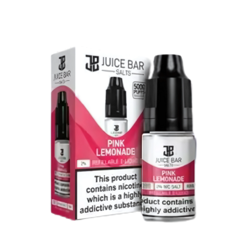 Juice Bar 10ml Nic Salts  Pack Of 5, Pink Lemonade