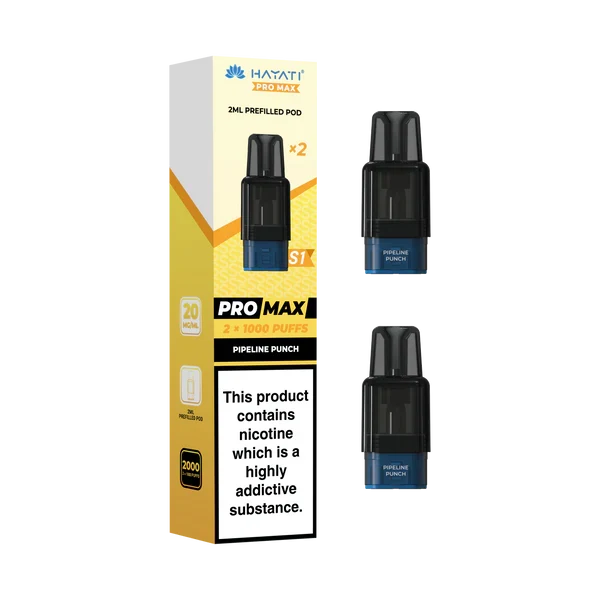 Hayati Pro Max S1 1000+ Prefilled Pods - Pack of 2