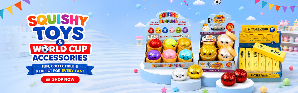 Squishy Toys and World Cup Accessories