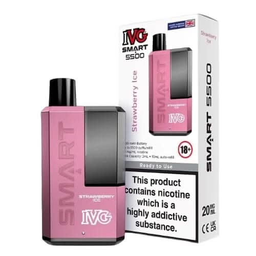 IVG Smart 5500 Strawberry Ice Disposable Vape