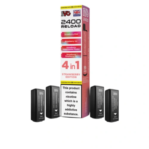 IVG 2400 Reload 4in1 Multi Flavour Pre-filled Vape - StrawberryEdition