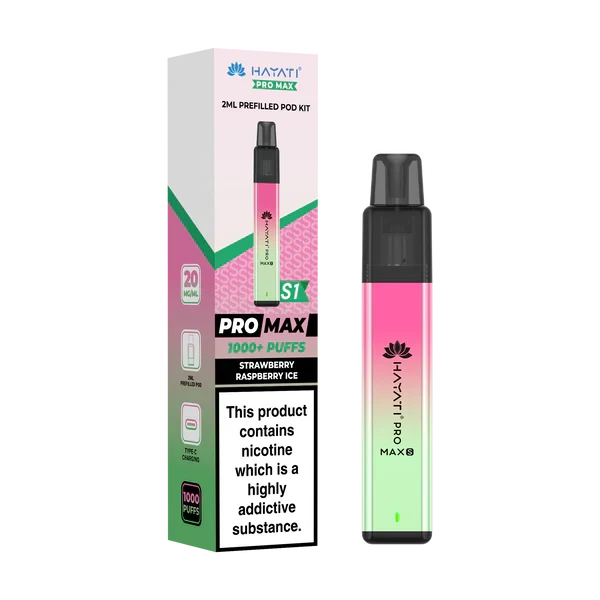 Hayati Pro Max S1 1000+ Puff Pre-Filled Pod Kit - £3.99 or 3 for £10