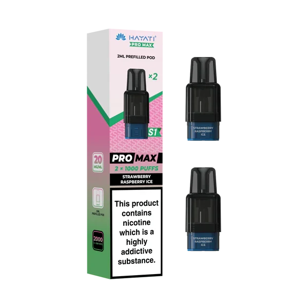 Hayati Pro Max S1 1000+ Prefilled Pods - Pack of 2