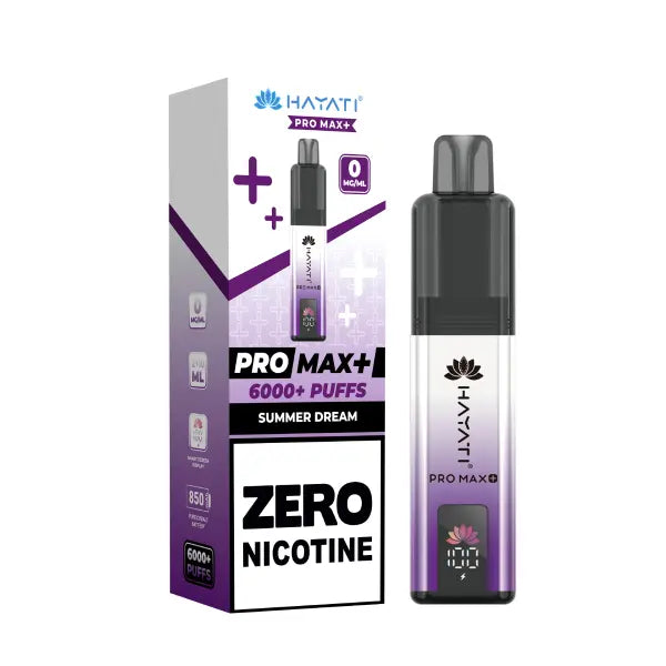 Hayati Pro Max + 6000 Prefilled Pod Vape Kit Zero Nicotine - £8.99 or 3 for £24