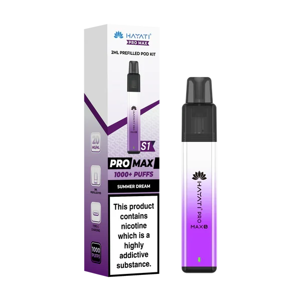 Hayati Pro Max S1 1000+ Puff Pre-Filled Pod Kit - £3.99 or 3 for £10