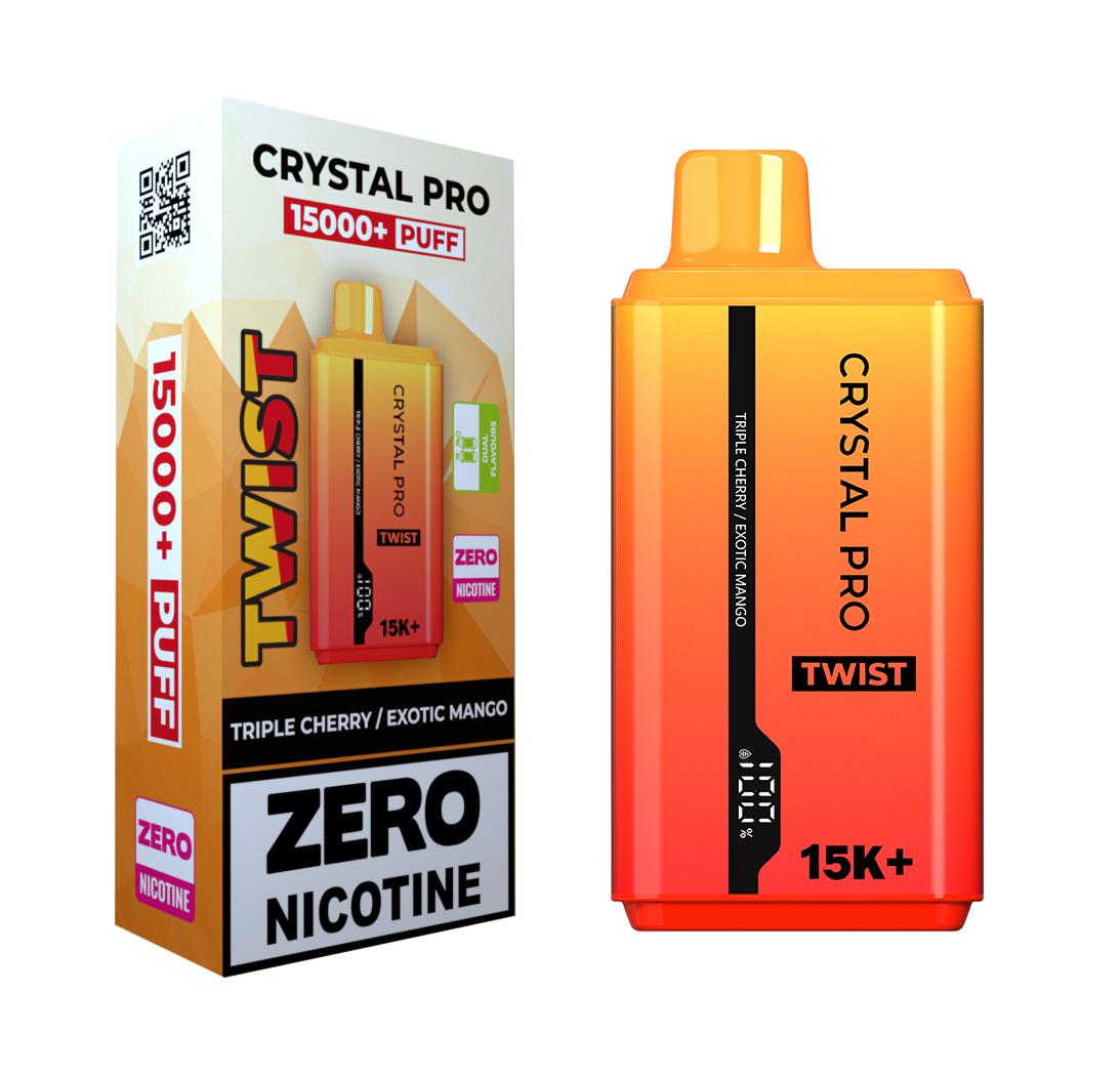 Crystal Pro Twist 15000 Puffs Prefilled Vape Zero Nicotine