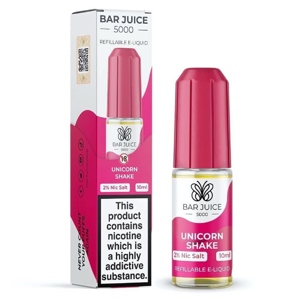 Bar Juice 5000 Nic Salt 10ml , Unicorn Shake