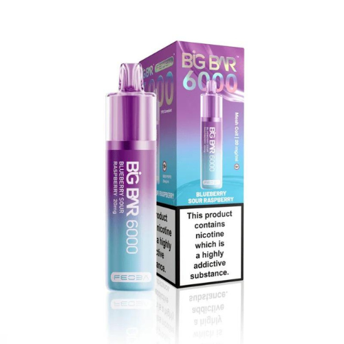 Feoba Big Bar 6000 Puffs Disposable Vape Pod Device- Blueberry Sour Raspberry