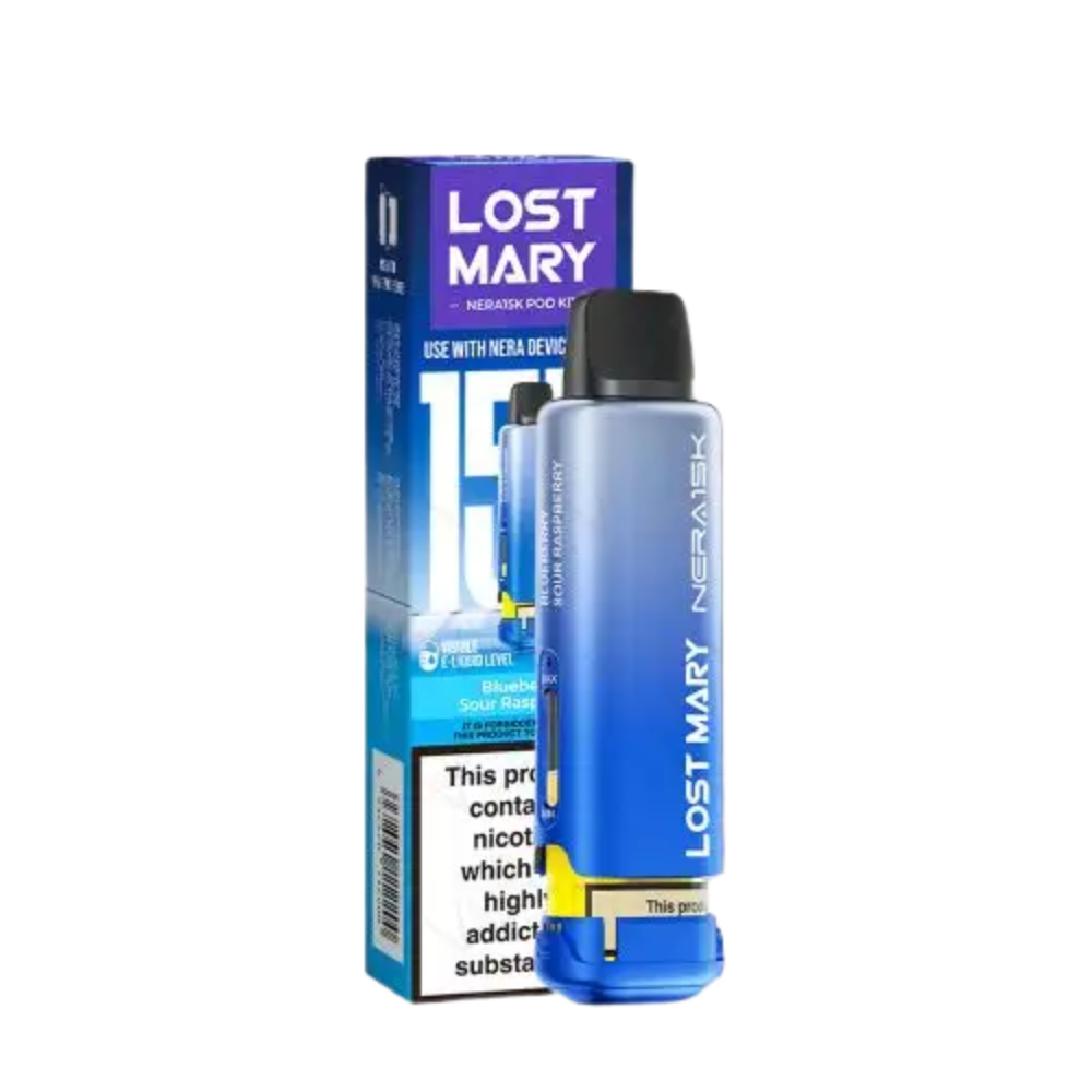 Lost Mary Nera Prefilled Pod with Blueberry Pberry Ice cool burst of blueberry & mixed berries.