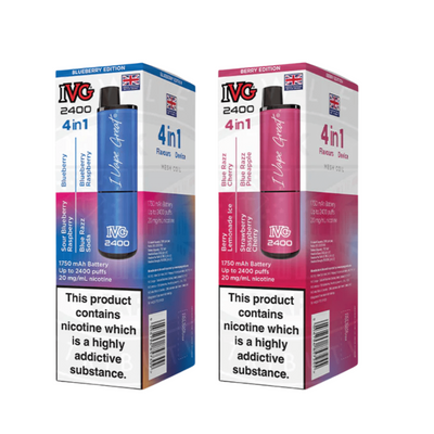 IVG 2400 Rechargeable Vape Kit - Pack of 5