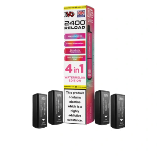 IVG 2400 Reload 4in1 Multi Flavour Pre-filled Vape - WatermelonEdition