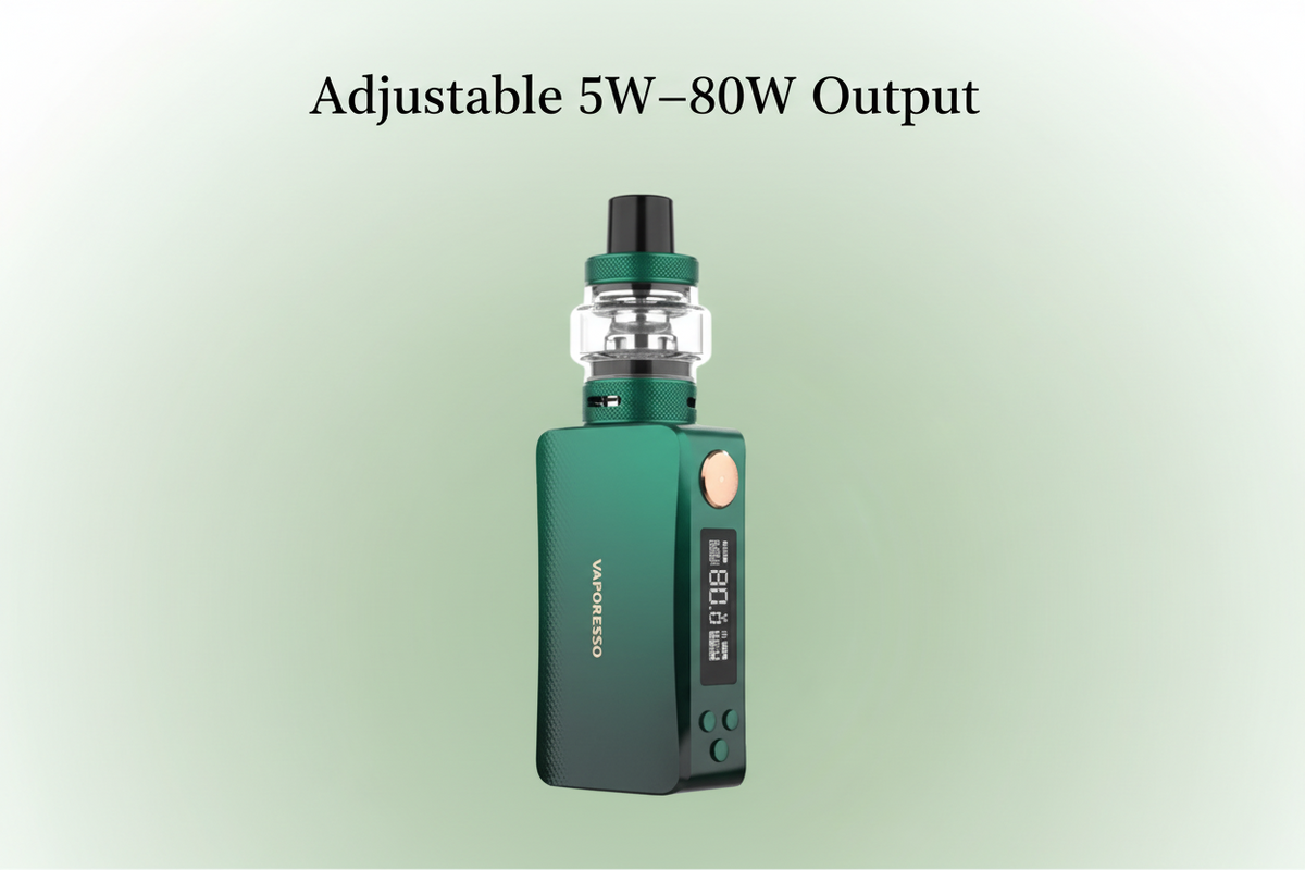 Adjustable 5W–80W Output
