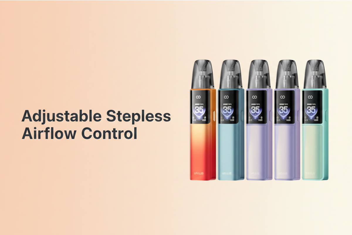 Adjustable Stepless Airflow Control