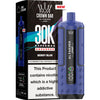 Blue vape device with 'Al Fakher' branding and packaging on a white background