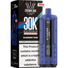 Blue vape device with 'Al Fakher' branding and packaging on a white background