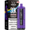 Purple vape device with 'Al Fakher' branding and packaging on a white background