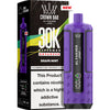 Purple vape device with 'Al Fakher' branding and packaging on a white background