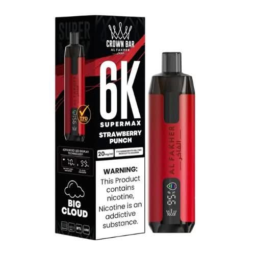 Al Fakher Supermax 6000 Disposable Vape - Strawberry Punch