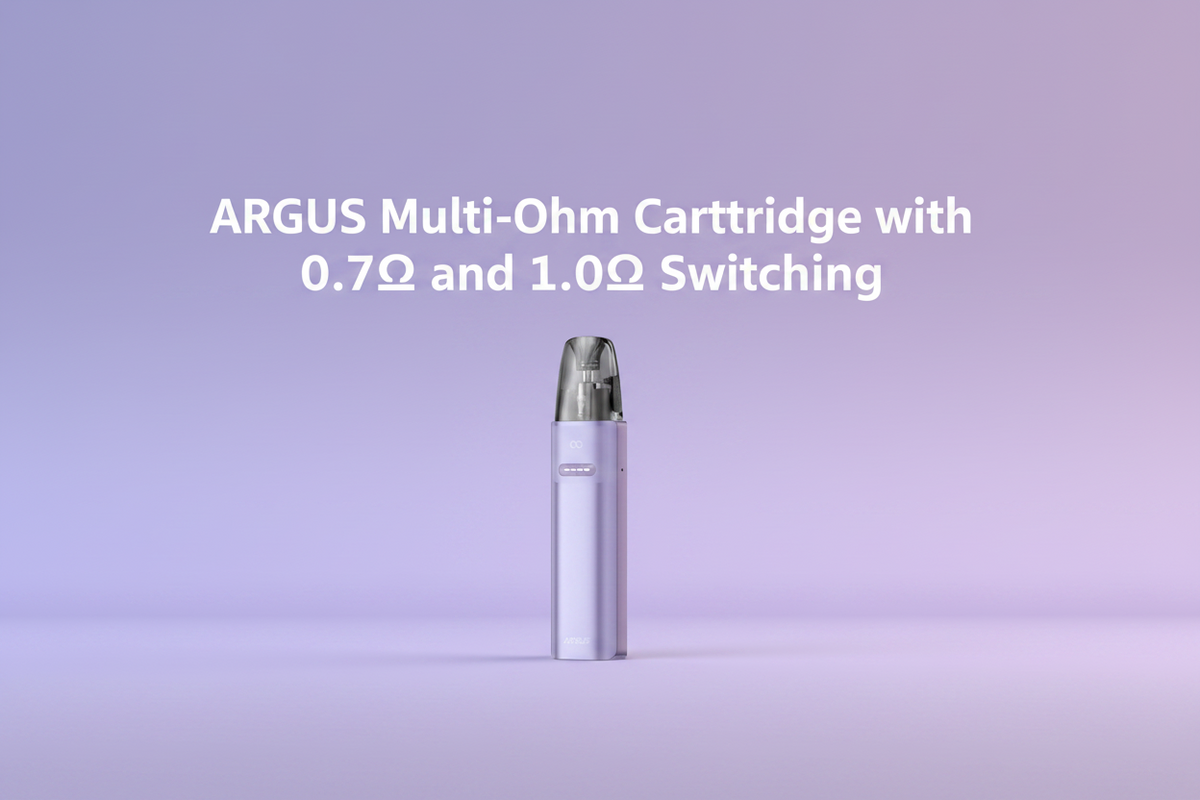 ARGUS Multi-Ohm Cartridge with 0.7Ω and 1.0Ω Switching
