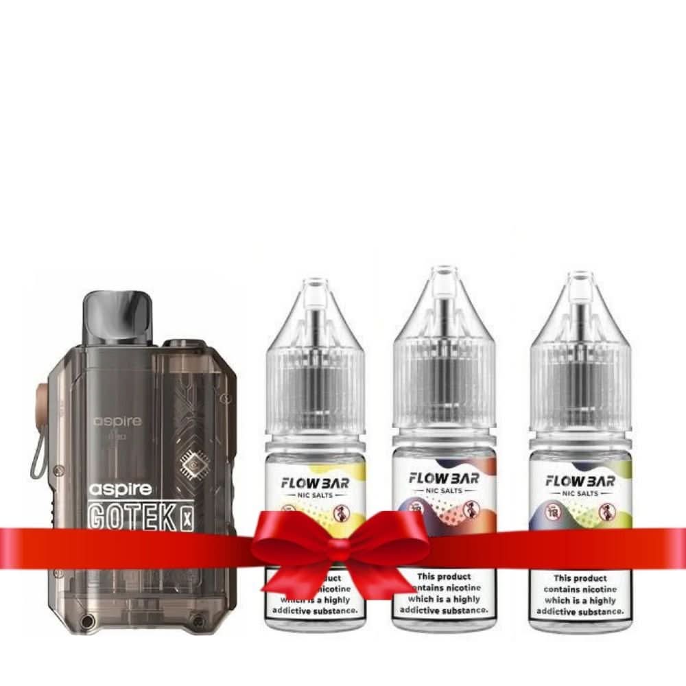 Aspire Gotek X Pod Kit + 3XFlow Bar 10ml Nic Salt (Bundle Deal)