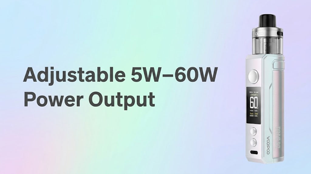 Adjustable 5W–60W Power Output