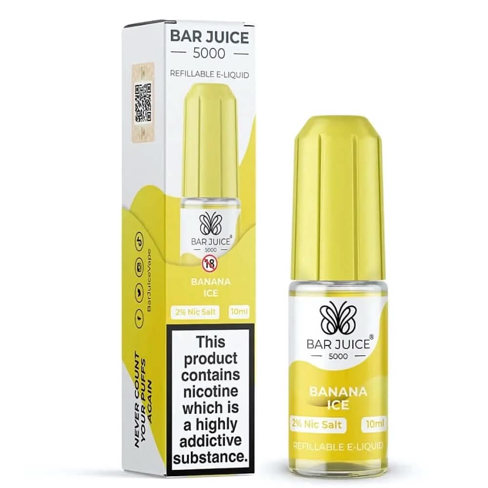 Bar Juice 5000 Nic Salt 10ml, Banana Ice 