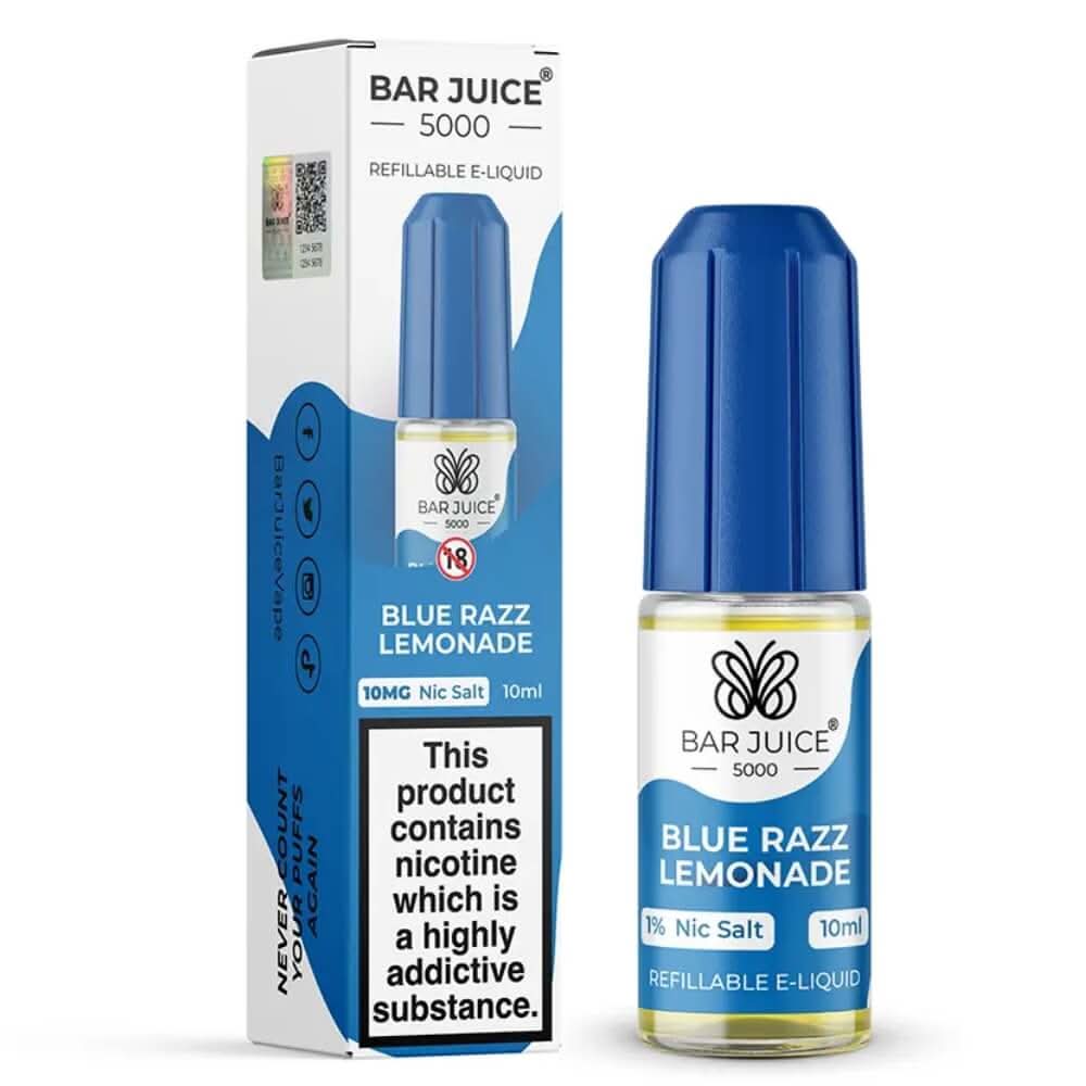 Bar Juice 5000 Nic Salt 10ml, Blue Razz Lemonade