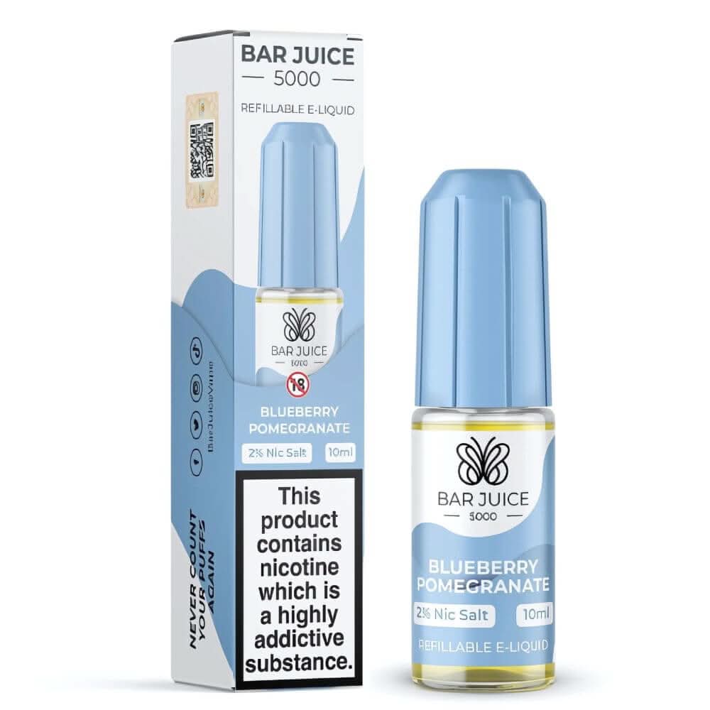 Bar Juice 5000 Nic Salt 10ml, Blueberry Pomegranate 