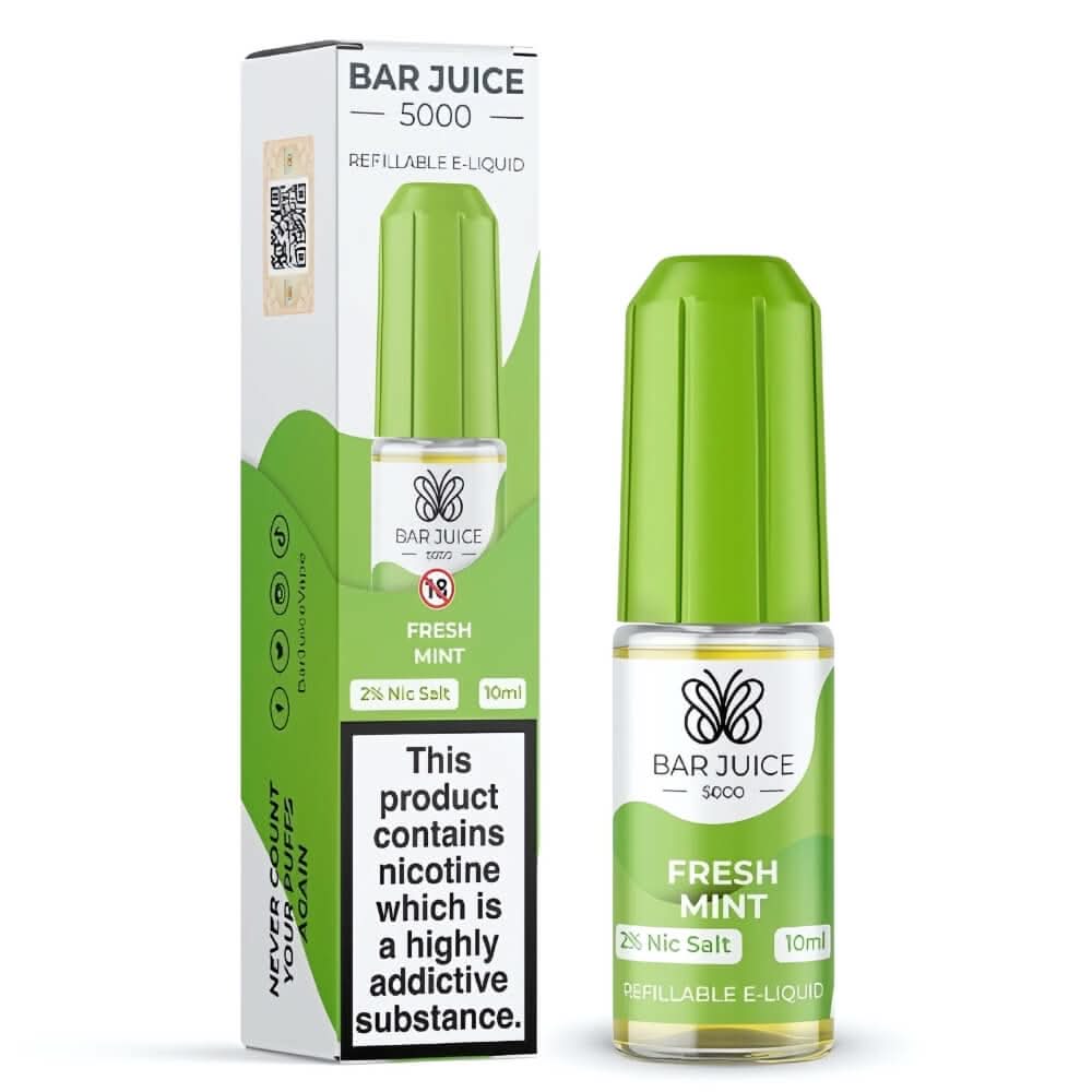 Bar Juice 5000 Nic Salt 10ml, Fresh Mint 