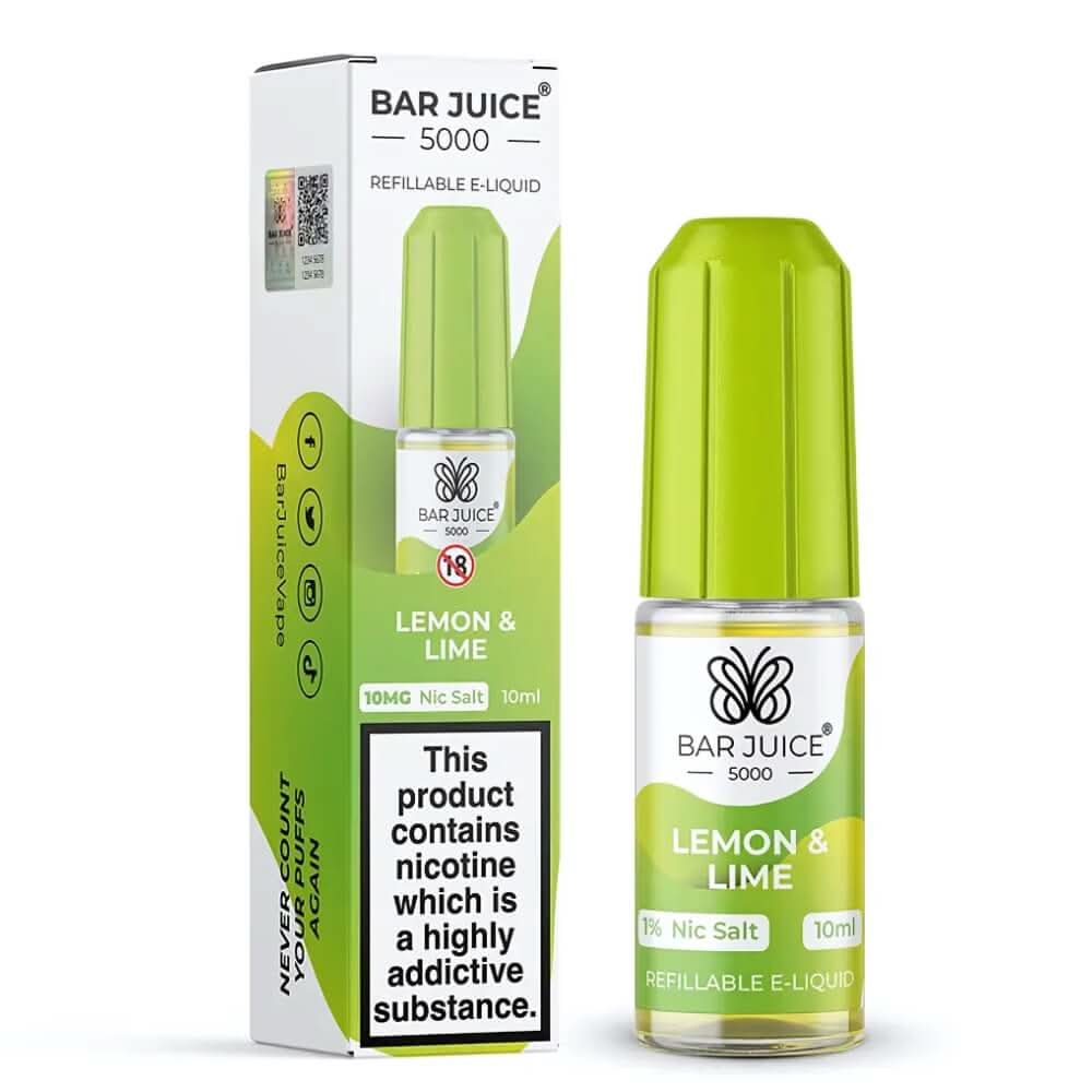 Bar Juice 5000 Nic Salt 10ml, Lemon Lime