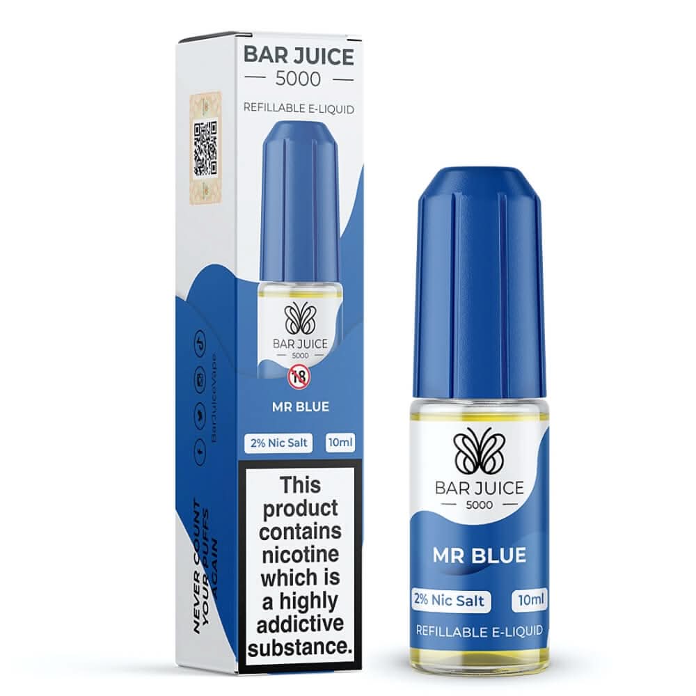 Bar Juice 5000 Nic Salt 10ml, Mr Blue 
