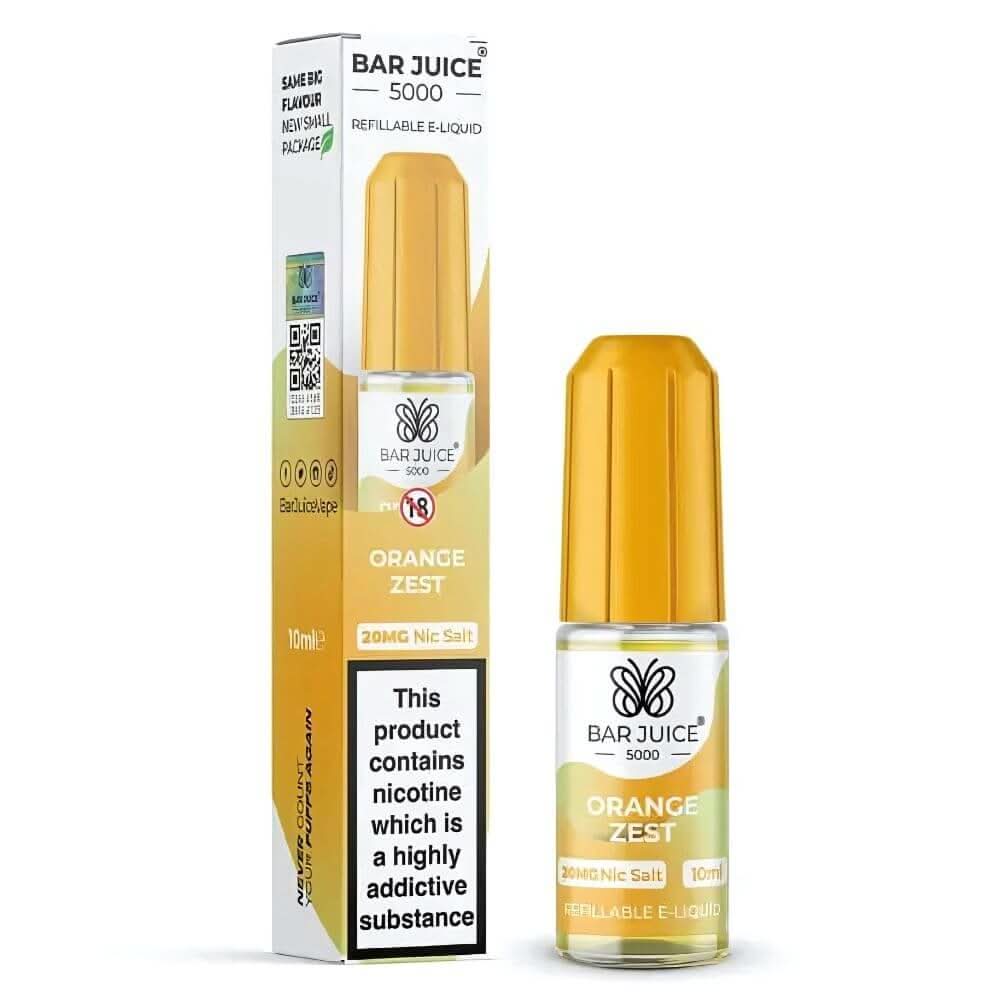 Bar Juice 5000 Nic Salt 10ml, Orange Zest