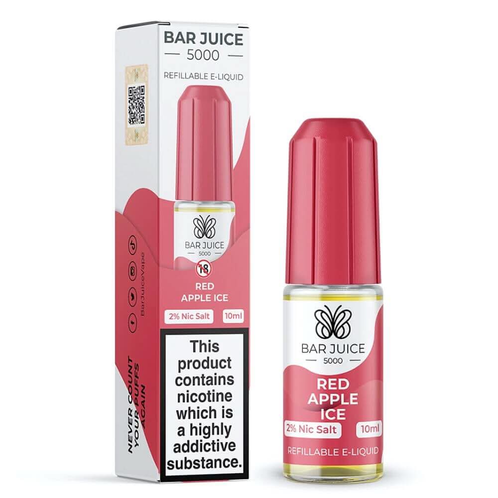 Bar Juice 5000 Nic Salt 10ml, Red Apple Ice