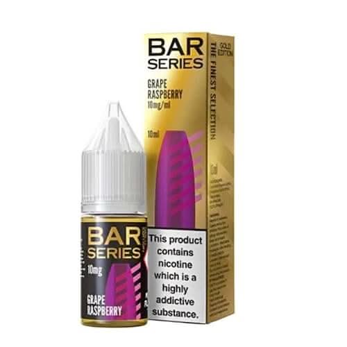 Bar Series Gold Edition 10ml Nic Salt - Pack of 10 -  Grape Raspberry